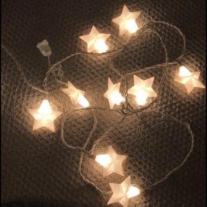 11’6” white star string lights